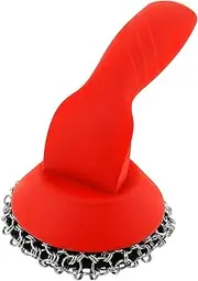 AwObEpl Cast Iron Sponge Scrubber,Chain Mail Cleaner,Skillet Metal Scrubber,Chain Mail Scrubbing Pad,Portable Cast Iron Scrubber,Cast Iron Cleaner Brush for Cleaning Pots Pans Skillet