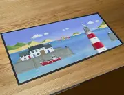 Martin Wiscombe Lighthouse bar runner home bar counter mat