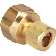 Do it 3/8 In. x 1/2 In. Brass Union Compression Adapter 458285 SIM Supply, Inc.