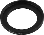 uxcell Aluminum 30mm-37mm Camera Step Up Filter Adapter Ring, Camera Filter Lens 30mm Male 37mm Female Stepping Up Filter Ring for Digital DSLR SLR Camera, Black