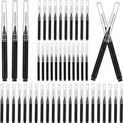 HIDOSNG 100 Pcs Micro Eyebrow Brush with Cap, Brush Eyelash Brow Brush Removing Lash Filler, Eyebrow Spoolie Lash Comb Lift Tools for Eyebrows and Eyelashes Extensions Brow Lamination(Black)