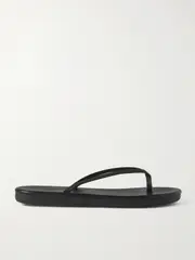 [Ancient Greek Sandals] Ancient Greek Sandals - Saionara Leather Flip Flops - Black - IT36 IT 36 Black