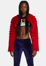 [Generation Kiss] Scarlett Faux Fur Shrug