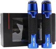 Motorcycle Handlebars Motorcycle 22mm CNC Handlebar Grips Hand Handle Grips Ends Plug for Y&amaha for YZF R6 for YZF-R6 2010-2018 2019 2020 2021(Blue)