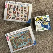 Ravensburger 1000pc Jigsaw Puzzle Bundle with Sorting Trays