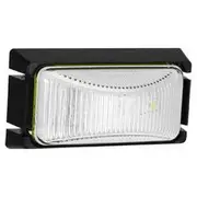 Hulk 4x4 Led Front End Outline Marker Lamp White 12/24V, Black Base 74 X 38 X 26mm - HU9658