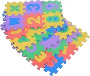 TOUISEDGI 36pcs Soft EVa Foam Play Mat, Durable Numbers & Letters Baby Children Kids Playing Crawling Pad Toys New 12 X 12cm