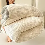 Velvet Quilt King Soft and Sticky - Velvet Comforter King Delicate Touch - Velvet Bedding Cloudy Softness(B,79 * 91" /5.0kg)