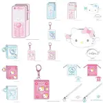 ♥小玫瑰日本精品♥HELLOKITTY造型透明筆袋 多功能頸繩 矽膠零錢包 迷你相片收納本鑰匙圈 束口袋 相片收納本~3