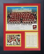 Legends Never Die 1969 Chiefs Posed Framed Photo Collage, 11 x 14-Inch
