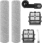 Roller Brush Filter Replacement Part Set Only for Tineco Floor ONE Switch S6 / Stretch S6 Smart Cordless Wet Dry Vacuum Cleaner Accessories (Include 2 Brushroll+1 Brush Head +2 HEPA Filter)