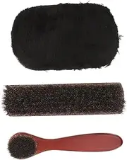 TOGEVAL 1 Set Shoe Polish Applicator Horse Hair Brush for Shoes Boots Ergonomic Handle for Present Horsehair Material
