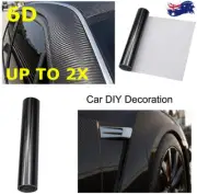 90cmx1.51M 6D Gloss Black Carbon Fibre Vinyl Car Wrap Air Release Film Sticker