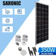 350W Solar Panel Kit 350 Watt Mono Caravan Camping Solar Power Charging Battery