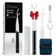 Electric Vibration Flosser with Replaceable Floss Picks and Toothbrush, Power...