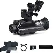 HUVIOVED 850Nm Night Vision Monoculars/Digital Night Vision Goggles for Adults/Military Tactical Night Vision Scope with HD 1.4" AMOLED Screen and 32GB Memory Card