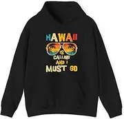 [X.Style] Hawaii is Calling and I Must Go ds022 Hoodie Black XL