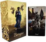 Baroque Gold Foil Tarot Deck - 78 Original Cards with Guidebook for Beginners