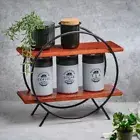 Premium Circular Kitchen Organizer Rack/Kitchen Storage Rack/Spice Rack/Wooden O