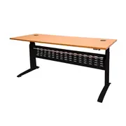 Electric Workstation Beech And Black 1200Mm