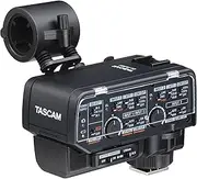TASCAM CA-XLR2d-AN XLR Microphone Adapter for Mirrorless Cameras (Analog Interface Kit), 2ch Mixer/Preamplifier, Video Audio Recording, Interview, Video Production