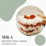MIKA 甜點盒甜點杯塑料甜點雲母盒蛋糕甜點盒高含量 5