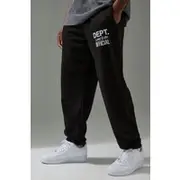 Mens Black Training Dept. Oversized Jogger