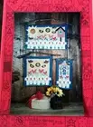 Wallhanging Quilt pattern picket fence Sunflower hearts applique 3 sizes
