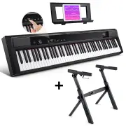 Eastar EP-120 Fully Weighted 88-Key Beginner Digital Piano with Touchscreen and Sustain Pedal - Piano + Stand