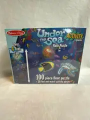 Melissa and Doug 'Under the Sea' 100 Piece Floor Puzzle w/ Activity Pieces (4ft)