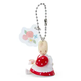 asdfkitty*茉莉兔造型鑰匙圈/吊飾-紅色側坐-日本正版商品