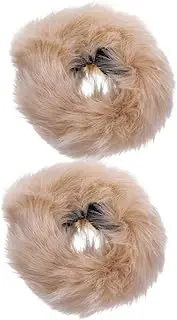 [NIYANGLE] 1pair Fuzzy Wrist Cuffs for Women Fluffy Faux Fur Arm Warmers for Comfortable Hand Cuffs Stylish and Chic Design for Enhanced Warmth and Elegance Cold Weather
