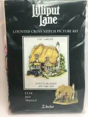 Anchor Lilliput Lane just Married Counted Cross Stitch Picture Kit LL18