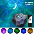 LED Starry Moon Projector Light Ocean Galaxy Sky Bluetooth Laser Lamp w/Remote