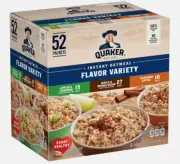 Quaker Instant Oatmeal Variety Pack Apples Maple Cinnamon (52 pk.)