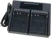 USB Dual Battery Charger for Nikon EN-EL20 EN-EL20a MH-27 MH-27a EN-EL22 MH-29 MH-29a Nikon One 1 J1/1 J2/1 J3/1 S1/1 V3 COOLPIX A AW1 P950 P1000 DL24-500 Camera