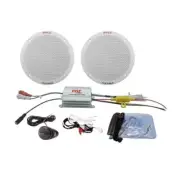 Pyle PLMRKT2A 200-Watt 6.5in Marine Speaker System - MP3/iPod, 2x 6.5in