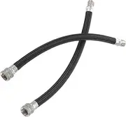 NAMOARLY 2Pcs Extension Tube for Bike Pump Inflator Black Hose Cord for Schrader Valves Durable Air Extension Tube for Easy Inflation of Tires and Inflatables