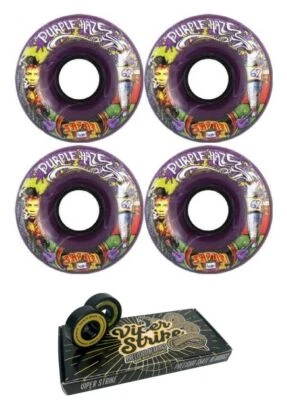 Satori Movement Goo Ball Purple Haze Skateboard Wheels - 62mm 78a + bearings