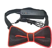 [Generic] Glow In Dark Bowtie - Cool Flash Costume, Adjustable Light Up Bow Tie | Funny LED Neon Bowtie, Novelty Light Up Neon Accessories For Glow Parties, Halloween, Music Festival