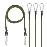 47.2" Bungee Cords 4Pcs Heavy Elastic Bungee Rope with Aluminum Alloy Hooks