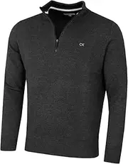 [Calvin Klein] Men Chunky Cotton 1/2 Zip Sweater