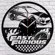 Fast & Furious Film Vinyl Record Wall Clock Fan Art Home Decor 12" 30cm 1102