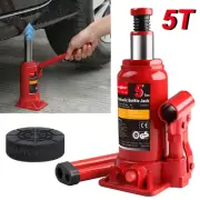 5Ton Hydraulic Car Bottle Jack Auto Repair Tool Carrying Case 10,000lb Jack Pad