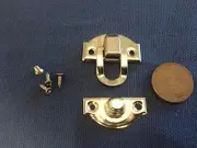 1 Set - Chest Box Trunk Suitcase Trinket Tool Latch Clasp Chrome Toggle Latch c9