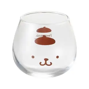 日本製 不倒翁玻璃杯 320ml 布丁狗 透明 玻璃杯 牛奶杯 飲料杯 果汁杯 不倒翁杯 4964412501332