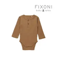 在飛比找momo購物網優惠-【Brands4Kids】寓意-長袖包屁衣-咖_Fixoni