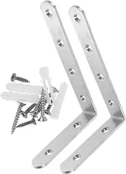 Vaguelly 2pcs Anti-tip Kit Vanity Table Furniture Dressing Table Dresser Vanity Desk Corner Bracket Proofing Kit Anti Tip Kit Shelves Child Right Angle 304 Stainless Steel