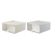 Drawer Type Desk Organizer Box Stackable for Bathroom Toy Exhibition Bedroom