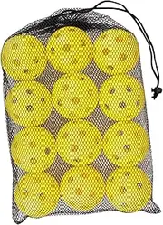 Generic Set of 12 Pickleball Balls for Tournament Use and Training Accessories